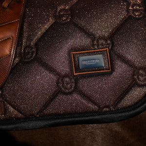 Equestrian Stockholm Jumping Saddle Pad, Mahogany Glimmer