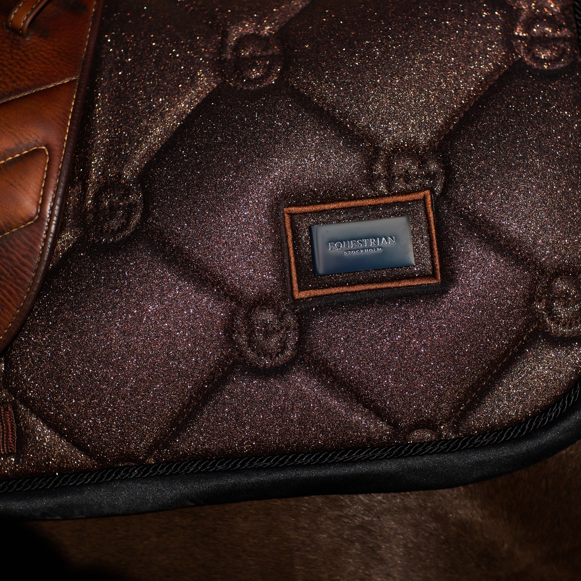 Equestrian Stockholm Jumping Saddle Pad, Mahogany Glimmer