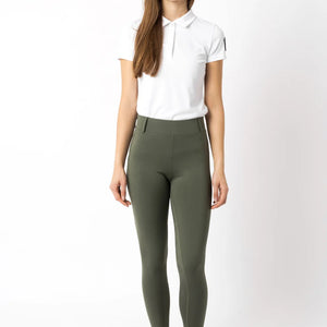 Horze Dea Női Teliszilikonos Lovagló Leggings, zold