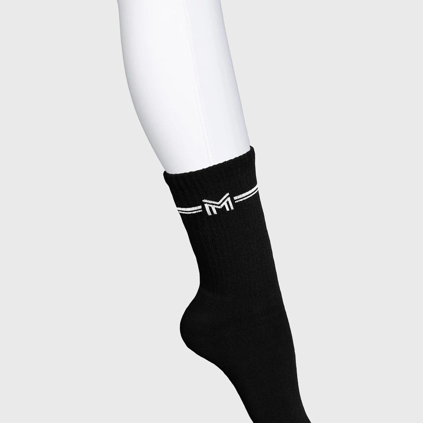 Maximilian Equestrian Rise zokni, fekete