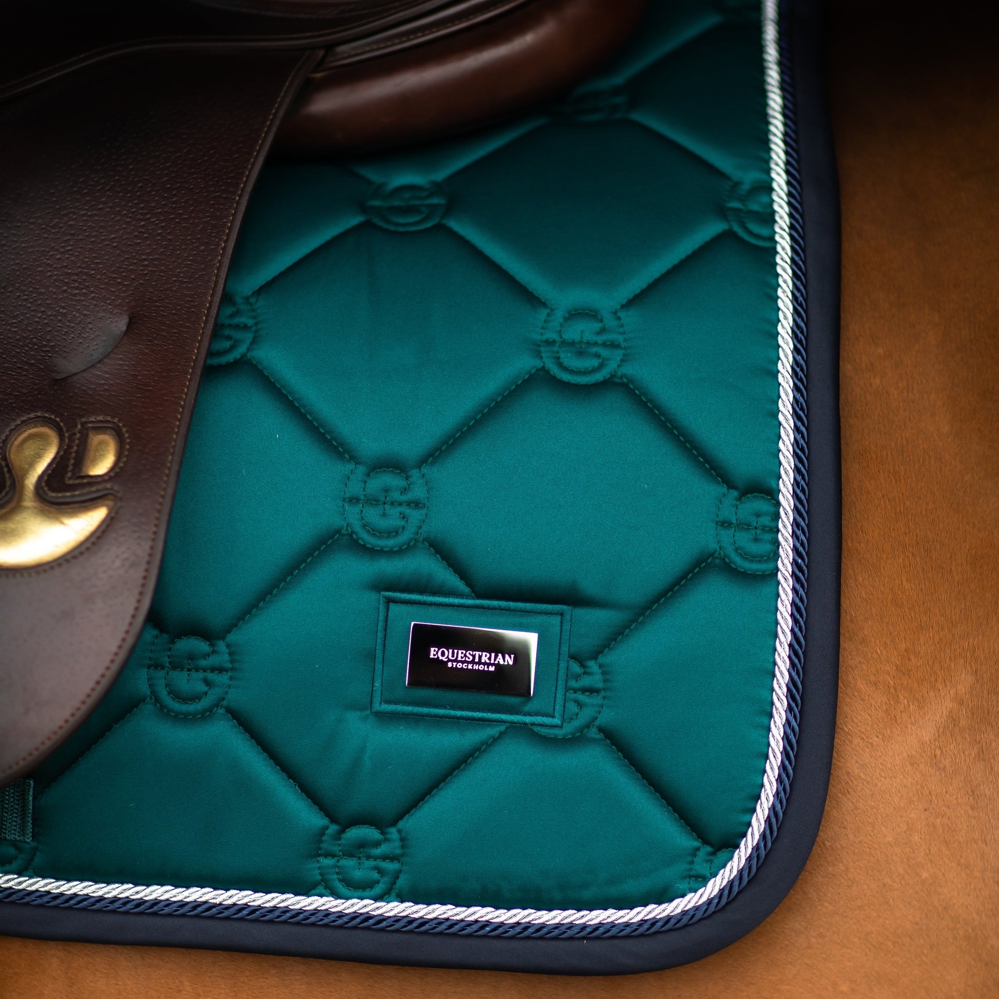 Equestrian Stockholm Dressage Saddle Pad Emerald