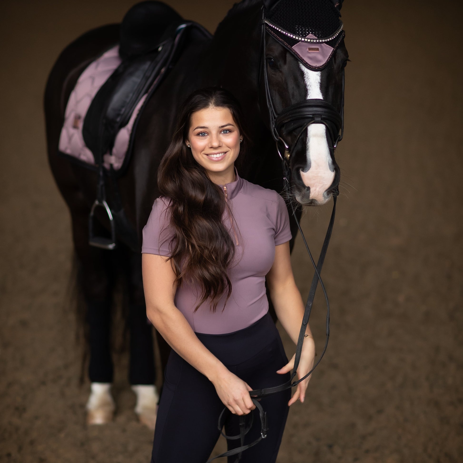 Equestrian Stockholm Anemone Ear Bonnet
