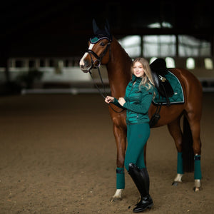 Equestrian Stockholm Dressage Saddle Pad Emerald