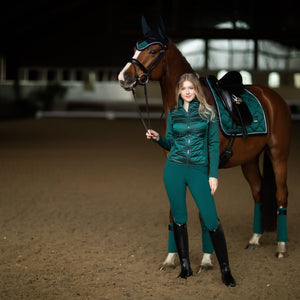 Equestrian Stockholm Dressage Saddle Pad Emerald