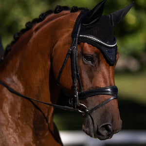 Equestrian Stockholm fülvédő, black glimmer