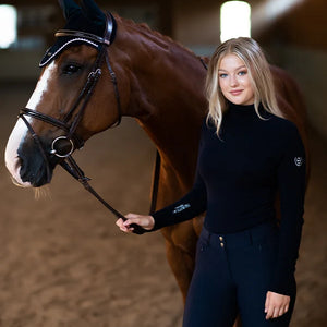 Equestrian stockholm kötöttfelső, navy