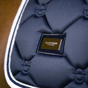 Equestrian Stockholm Midnight White Edge Jump Saddle Pad