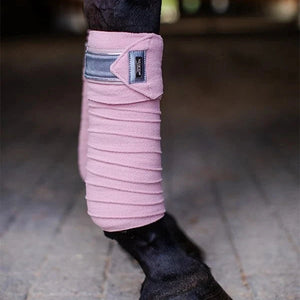 Equestrian Stockholm bandages, pink crystal