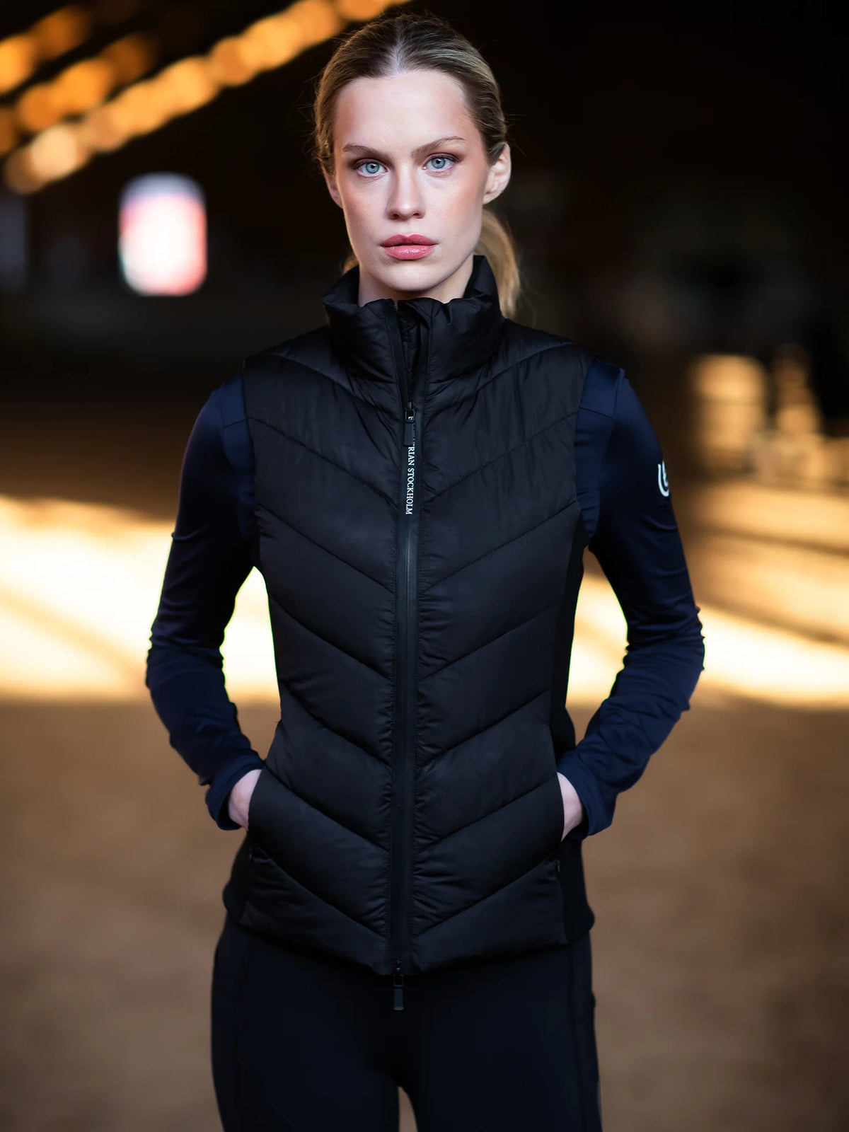 Equestrian Stockholm versatile mellény, fekete