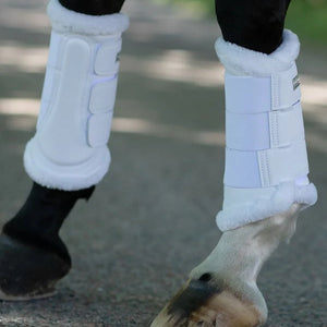 Equestrian Stockholm Brushing boots, fehér-ezüst